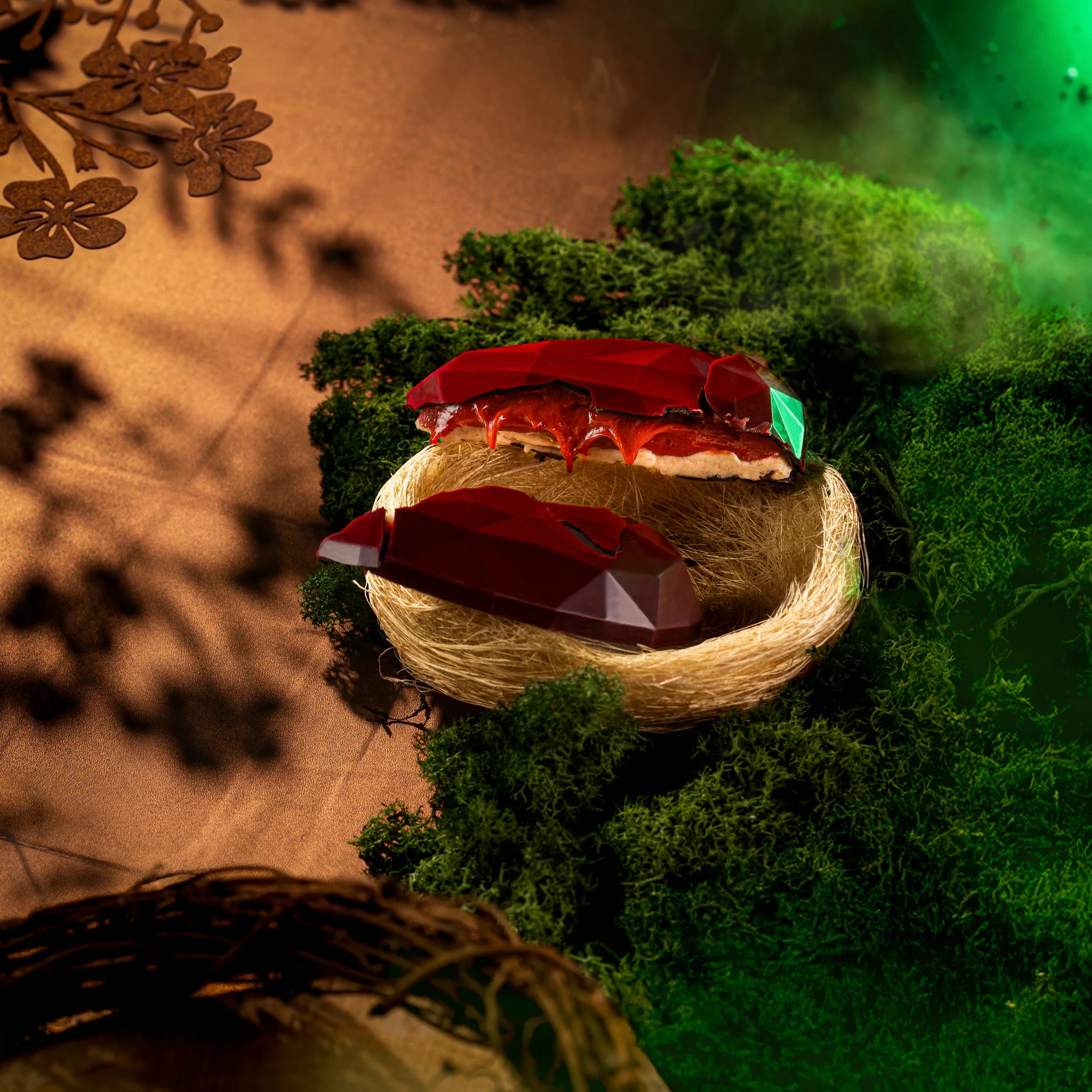 Две фабержета с гарнитура 6 малки